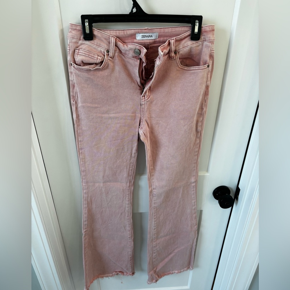 Zenana color flare jeans